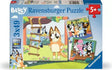 Ravensburger Bluey 3 x 49 piece jigsaw box showing the three included Bluey scenes
