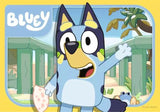 Ravensburger Bluey My First Puzzle featuring Bluey waving outdoors