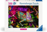 Front of the Ravensburger Chameleon 500 piece jigsaw puzzle box