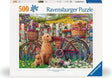 Ravensburger Cute Dogs in the Garden 500 piece jigsaw puzzle box front