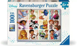 Ravensburger Disney Multicharacter 100 piece XXL jigsaw puzzle box showing the full Disney character artwork