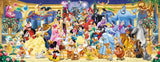Wide Disney character group artwork with Mickey, princesses, villains, and classic characters
