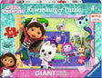 Ravensburger Gabby's Dollhouse 60 piece Giant Floor Puzzle box showing the music room artwork