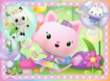 Ravensburger Gabby's Dollhouse Fairylandia jigsaw featuring Gabby and pink cat characters in a colourful scene