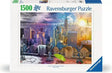 Ravensburger New York Summer and Winter 1500 piece jigsaw puzzle box featuring the New York skyline changing from winter darkness to summer sunlight