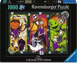 Ravensburger The Nightmare Before Christmas 1000 piece jigsaw puzzle box featuring Jack Skellington, Sally, Oogie Boogie and Zero