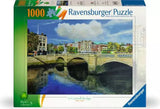 Ravensburger O'Connell Bridge Dublin 1000 piece puzzle packaging with the O'Connell Bridge artwork on the front