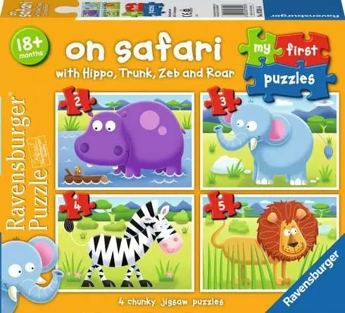 Ravensburger On Safari My First Puzzles box front