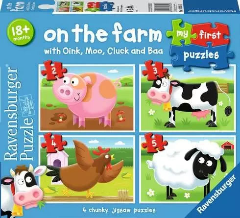 Ravensburger On the Farm My First Puzzles box front