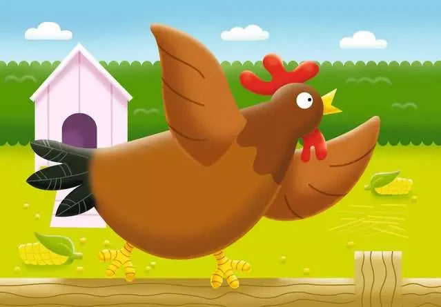 Hen jigsaw puzzle image from Ravensburger On the Farm My First Puzzles