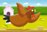 Hen jigsaw puzzle image from Ravensburger On the Farm My First Puzzles