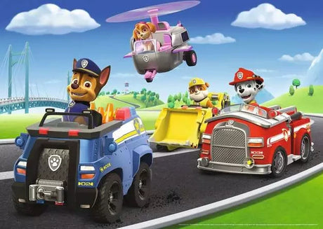 Ravensburger Paw Patrol 24 piece Giant Floor Jigsaw scene with Chase, Skye, Rubble and Marshall on a rescue mission