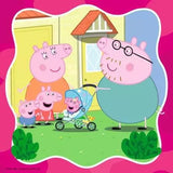 Ravensburger Peppa Pig jigsaw with Peppa, George, Mummy Pig and Daddy Pig together in the garden