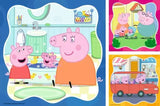 Ravensburger Peppa Pig Family Firsts set showing all three included 49 piece jigsaw designs