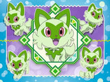 Ravensburger Pokémon 16 piece puzzle showing Sprigatito in green and purple design with cheerful expressions