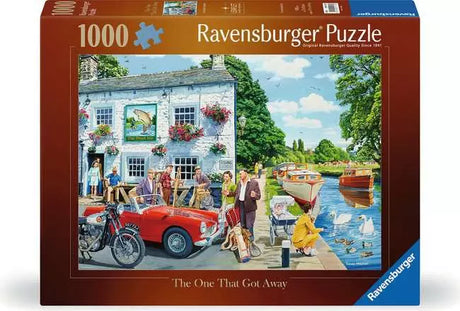 Front of the Ravensburger The One That Got Away 1000 piece jigsaw puzzle box