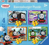 Ravensburger Thomas & Friends 4 in a Box puzzle packaging showing all four jigsaw designs