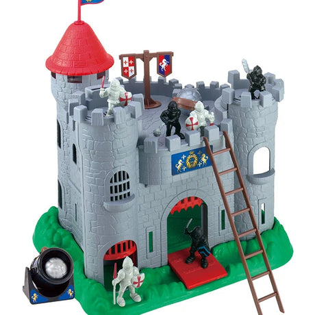Red Box Medieval Castle playset with knight figures, ladder and cannon