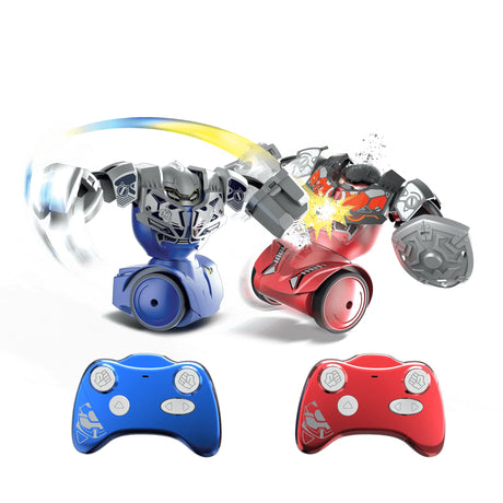 Power punch from blue robot hits red bot in action sequence – Ireland