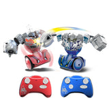 Robo Kombat bots mid-battle with impact punch and swing effects – Ireland