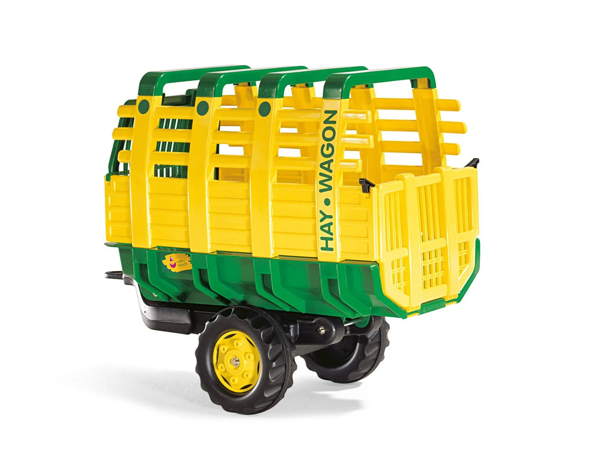 Rolly Hay Wagon trailer rear view with gate fully opened – Ireland