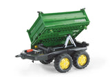 Rolly Mega Trailer rear tilt view showing hydraulic crank system – Ireland