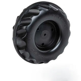 Black Rolly X Trac replacement rear wheel with deep tread pattern shown on a white background