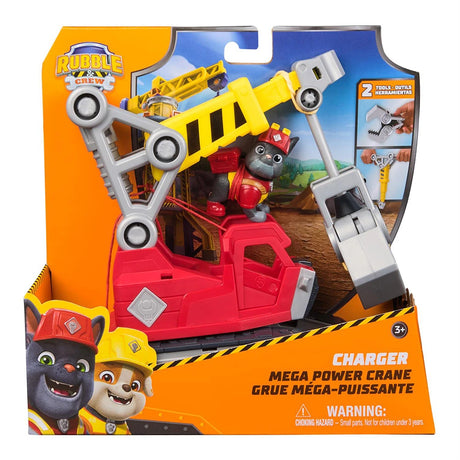 Rubble & Crew Charger’s Deluxe Tools Vehicle shown in front box packaging