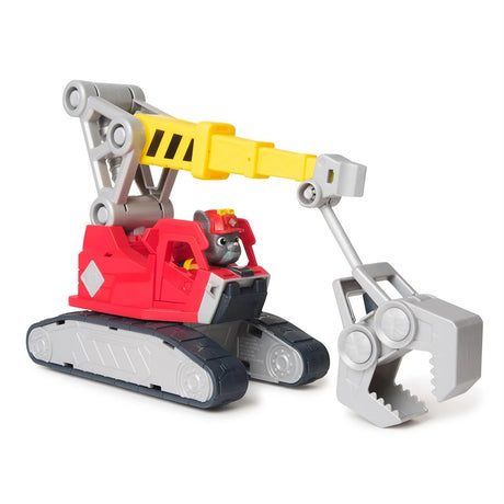 Rubble & Crew Charger’s Deluxe Tools Vehicle shown with extended crane arm and grip claw
