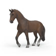 Schleich Dutch Warmblood Gelding figure with brown coat and braided mane