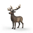 Schleich Elk figure with large antlers in a front three-quarter view