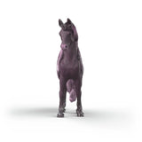 Schleich Galaxy Rainbow Unicorn Mare 70842 front view showing the horn, purple face, mane and front legs