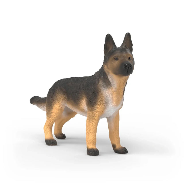Front three-quarter view of the Schleich German Shepherd Female figure