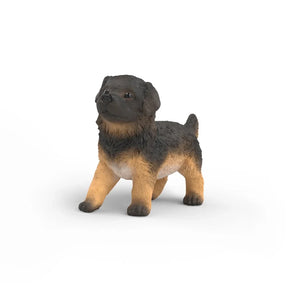 Schleich German Shepherd Puppy figure with black and brown coat