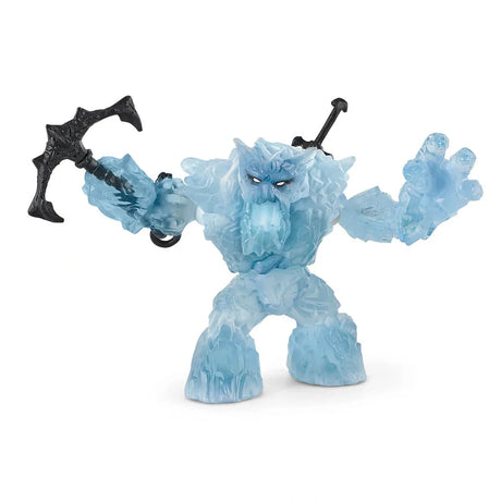 Schleich Ice Giant figure reaching forward with one hand while holding a black anchor in the other