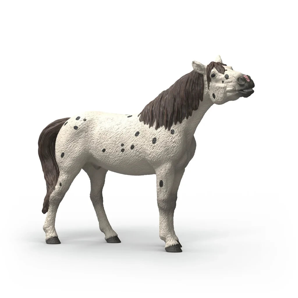 Schleich Knabstrupper Gelding figure with white coat and black spots