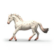 Schleich Knabstrupper Mare figure galloping with white coat and brown spots