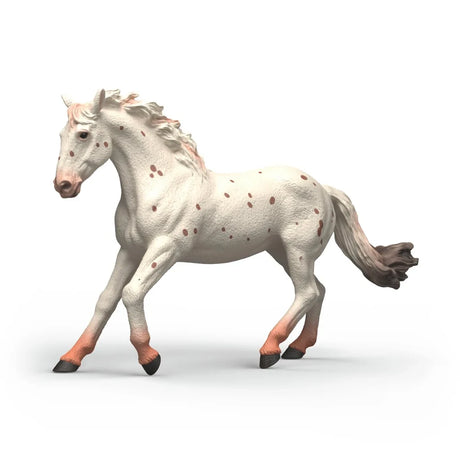 Schleich Knabstrupper Mare figure with white coat and brown spots
