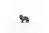 Schleich Lop-Eared Rabbit figure shown from the left side with both long ears hanging beside its face