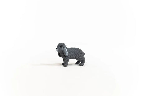 Schleich Lop-Eared Rabbit figure shown from the left side with both long ears hanging beside its face
