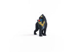 Schleich Mandrill figure standing with yellow chest colouring, a red muzzle and blue facial markings.