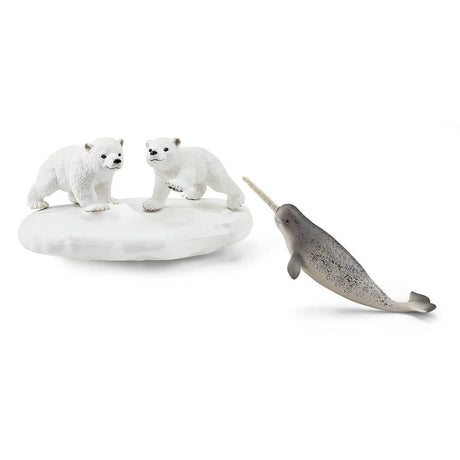 Schleich Polar Playground toy figures with polar bears and narwhal Ireland 42531