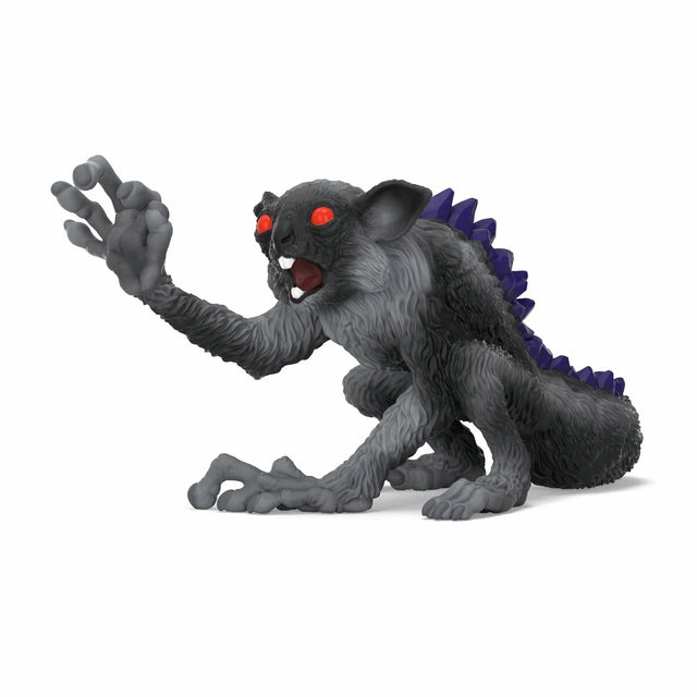 Schleich Shadow Lemur 70855 with raised arm, red eyes and purple spines