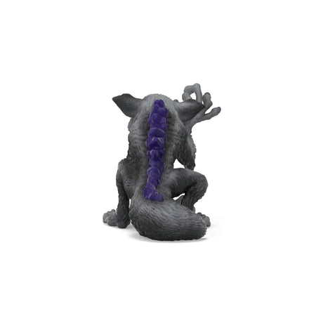 Schleich Shadow Lemur 70855 rear view showing purple spines and long tail