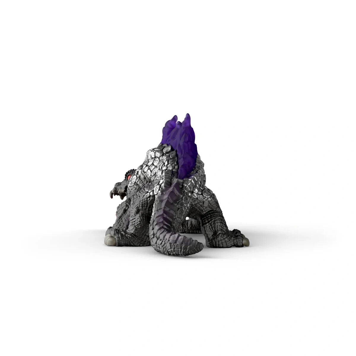 Schleich Shadow Lizard 70840 rear view showing tail and purple back spikes