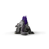 Schleich Shadow Lizard 70840 rear view showing tail and purple back spikes