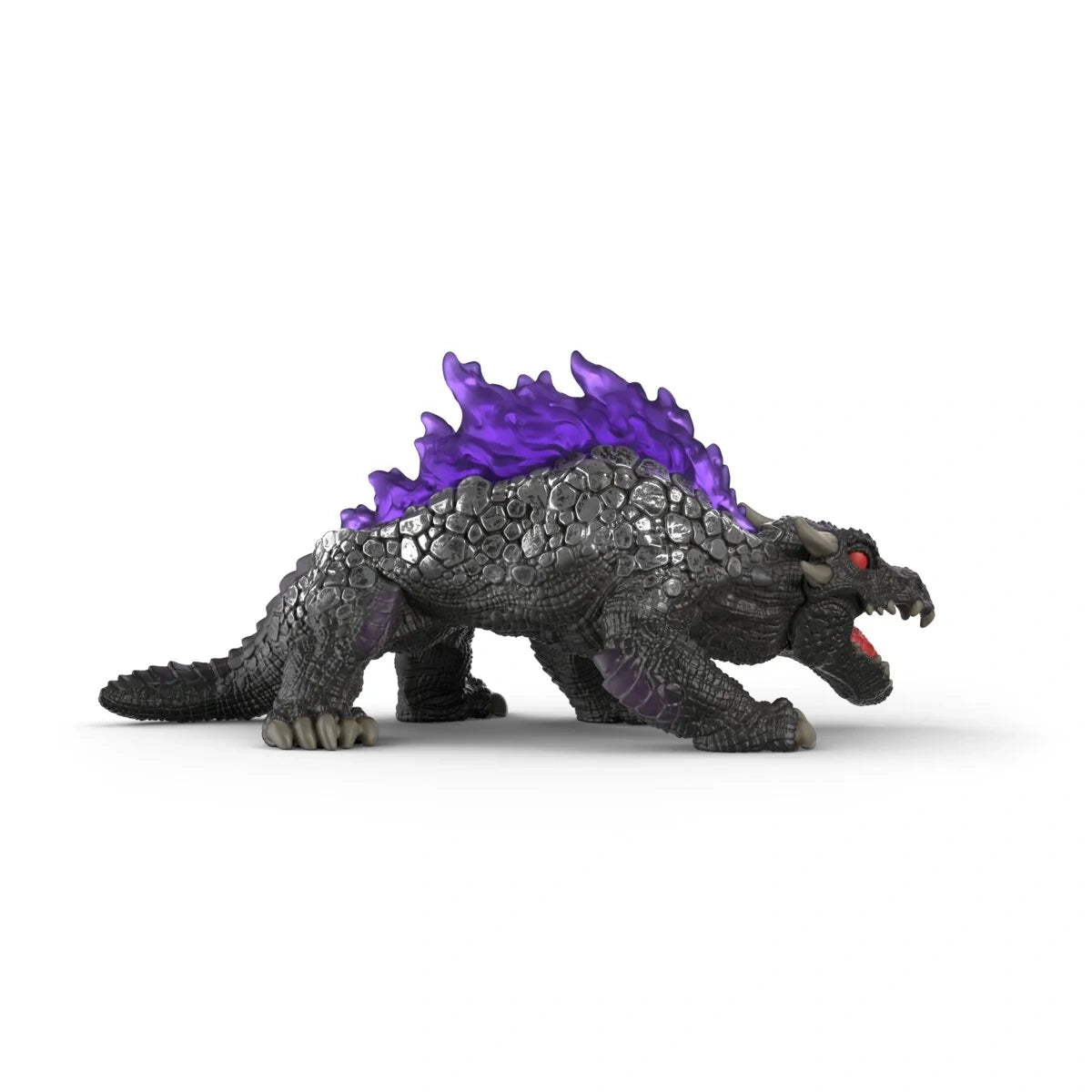 Schleich Shadow Lizard 70840 right side showing purple markings and back spikes