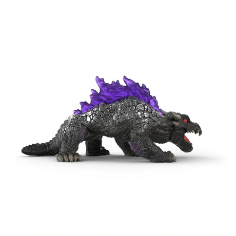 Schleich Shadow Lizard 70840 right side showing purple markings and back spikes