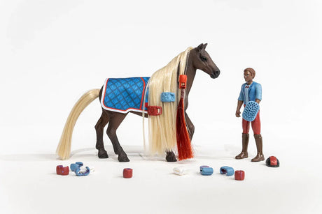 Schleich Starter Set Leo Rocky horse toy with accessories Ireland 42586