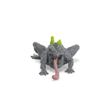 Schleich Stone Toad 70857 front view with long pink tongue